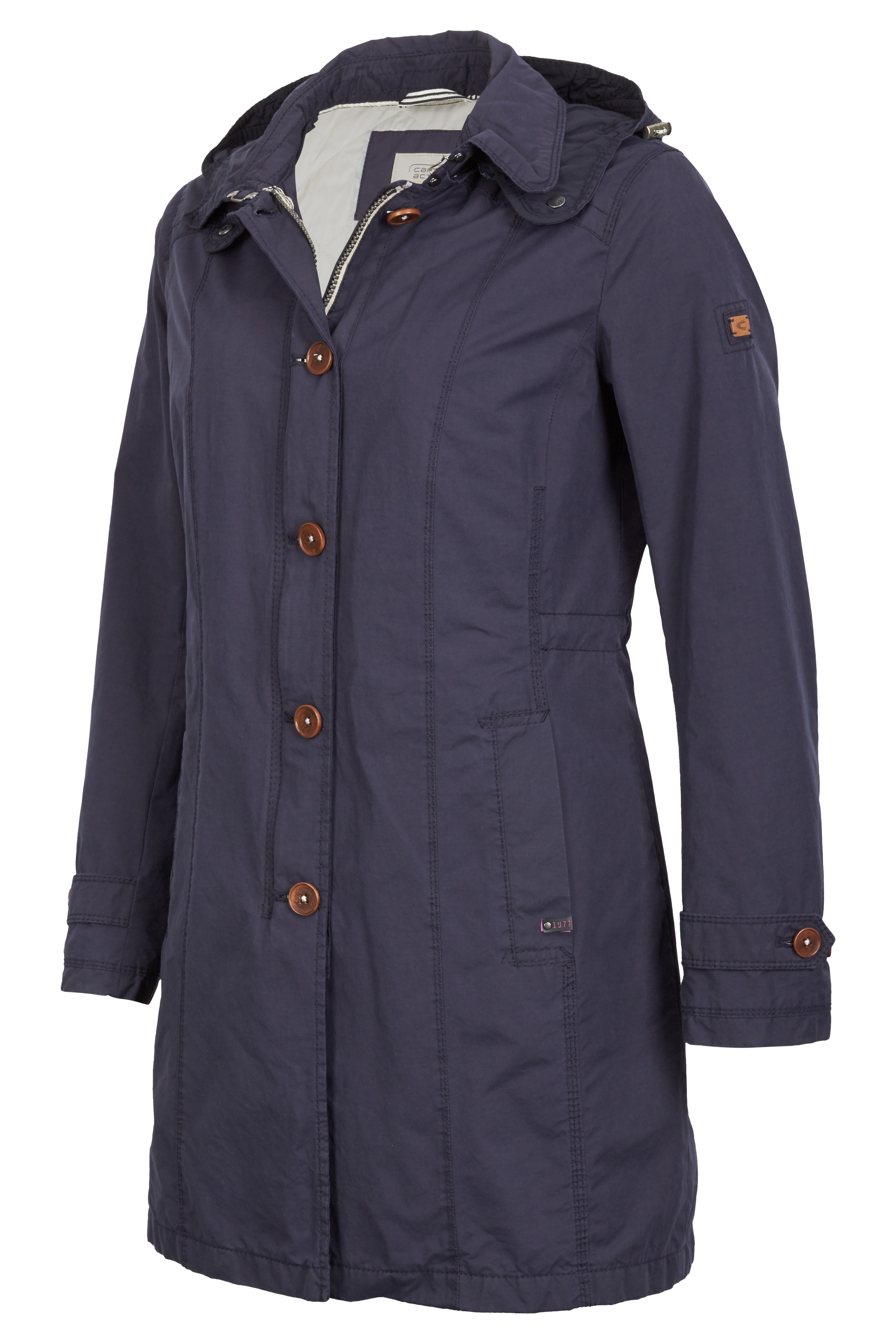 Camel Active Damen Mantel Parka - Urbaner Outdoor Mantel Mit Kapuze Und Taschen