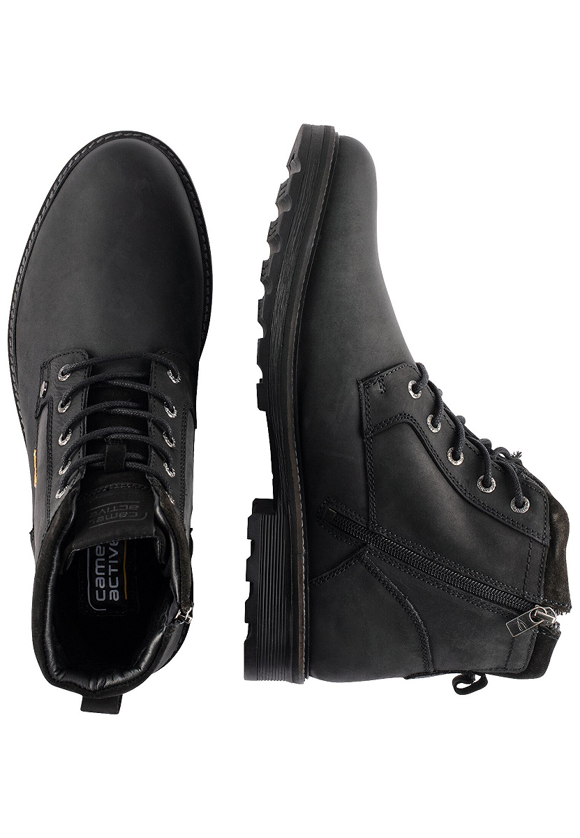 Boots Tumbled Nubuk SCHWARZ