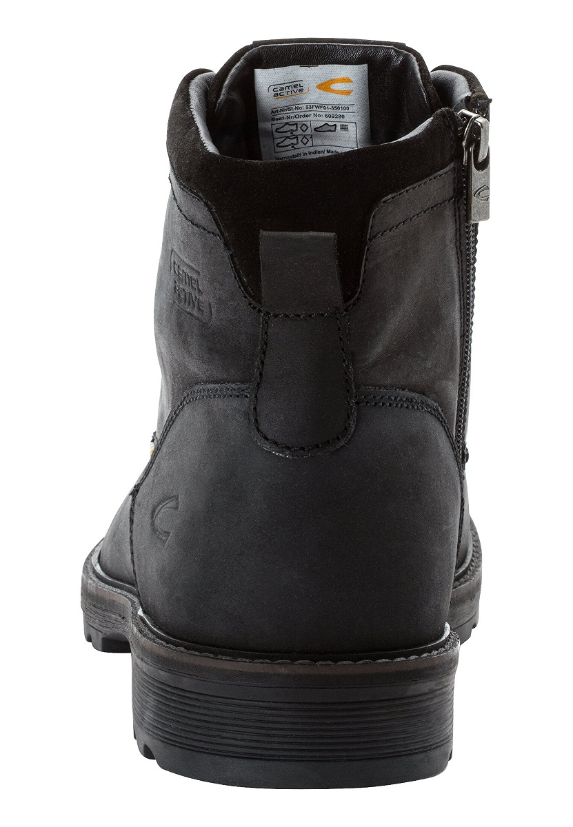 Boots Tumbled Nubuk SCHWARZ