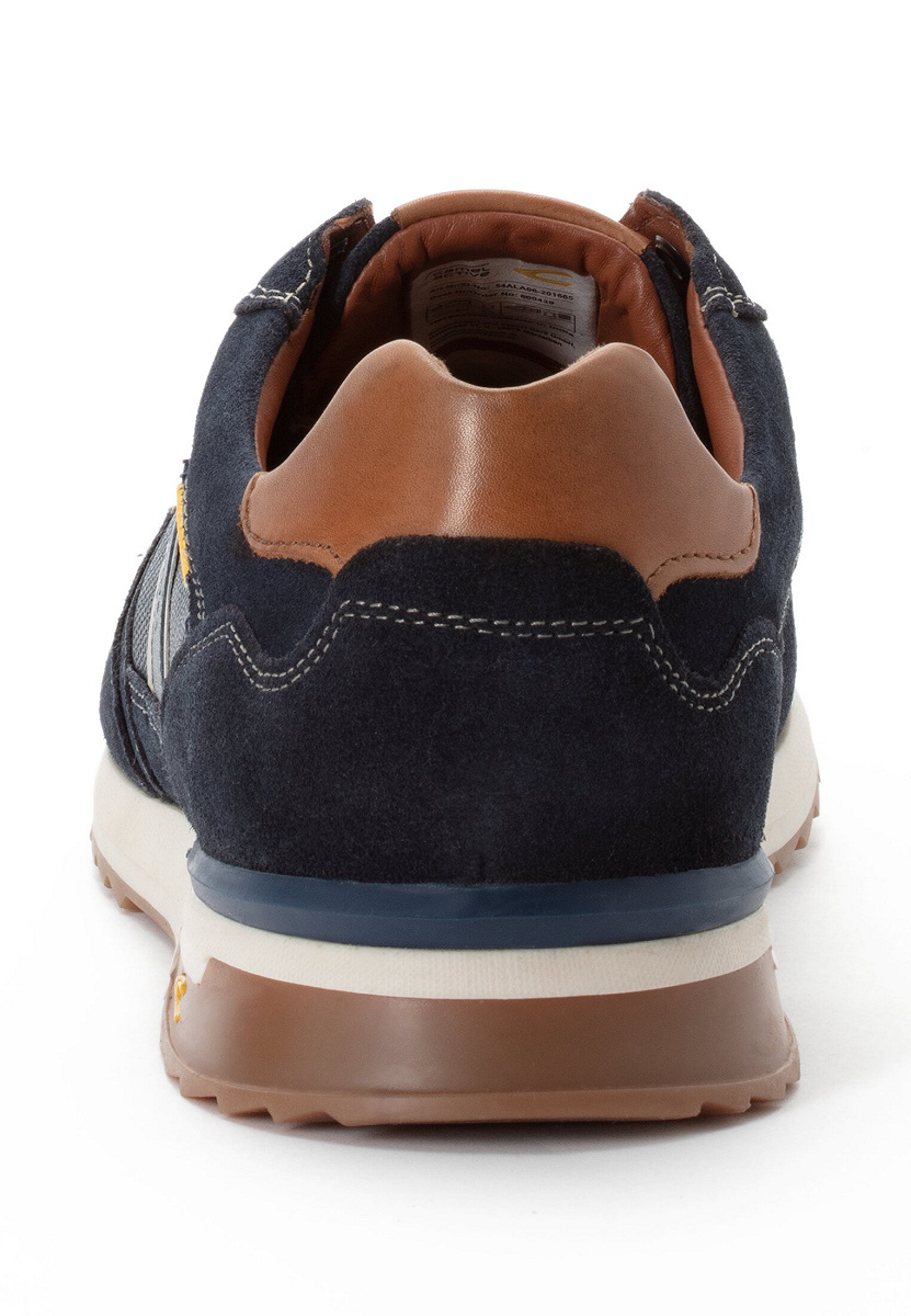 Halbschuh Split/Nappa NAVY/WEISS