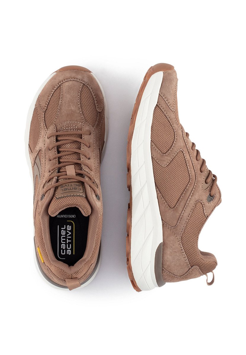 Sneaker pig nubuk/textile BRAUN