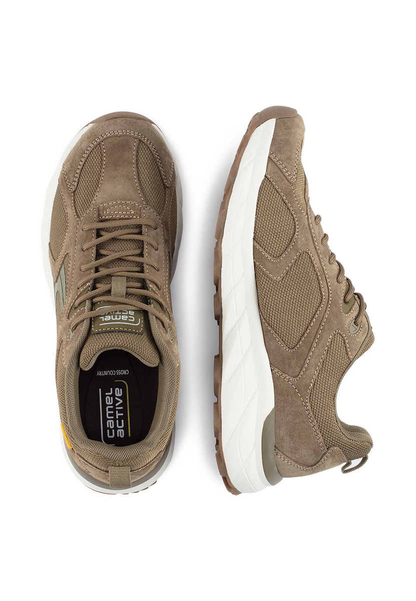 Sneaker pig nubuk/textile KHAKI