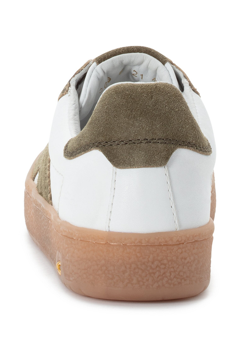Sneaker Split/Nappa KHAKI/WEISS