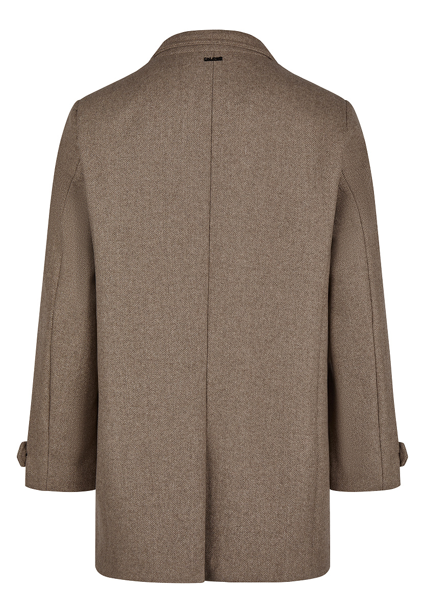 Klassischer Wollmantel Twill