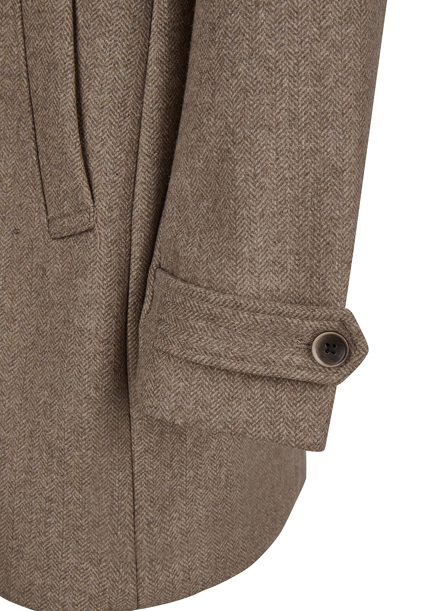 Klassischer Wollmantel Twill