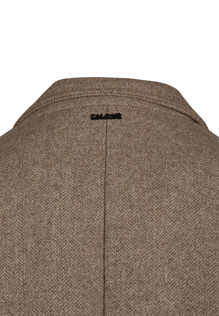 Klassischer Wollmantel Twill