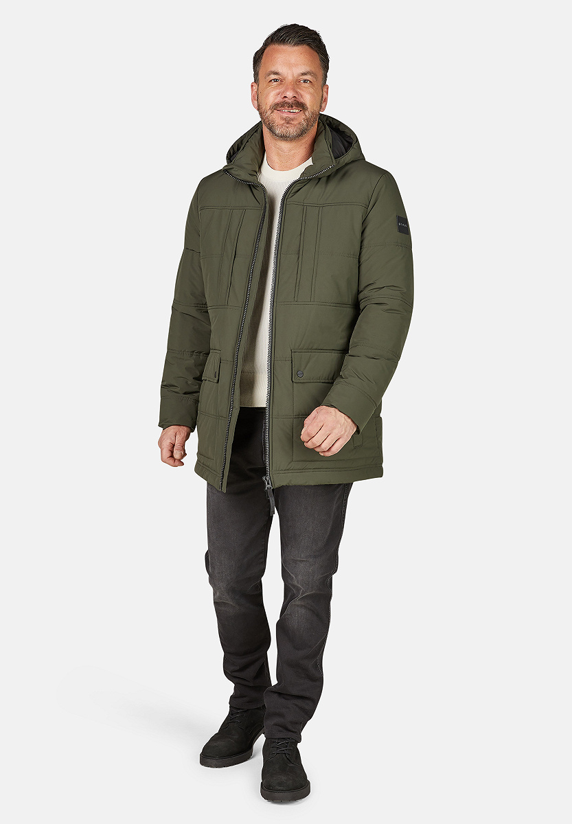 Lange Steppjacke