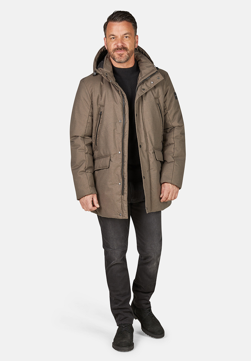 Parka in Wolloptik