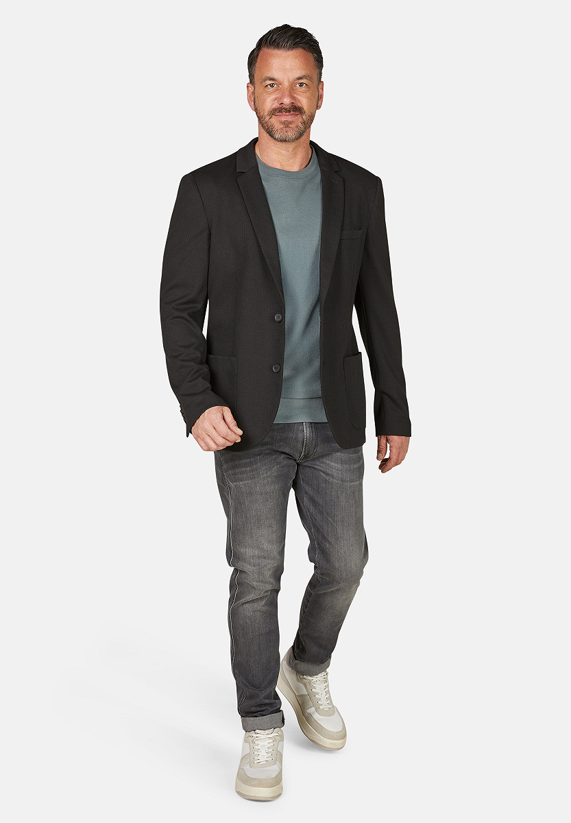 Blazer in Waffelstruktur
