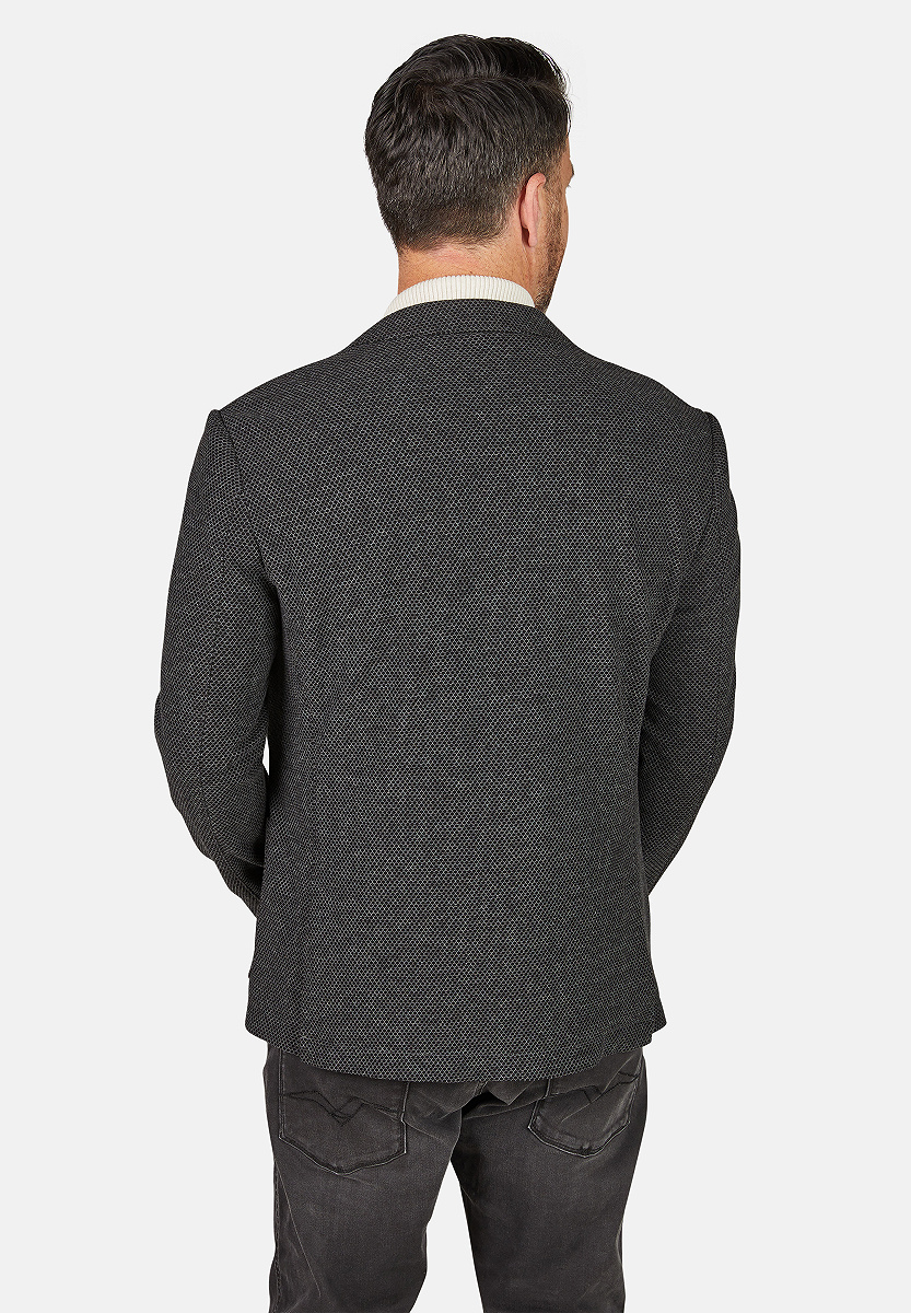 Blazer aus Waffelpiqué