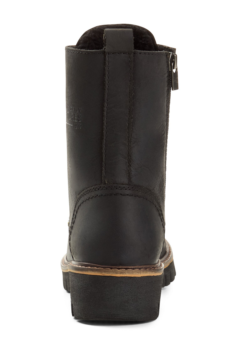 Boots crazy horse/split SCHWARZ