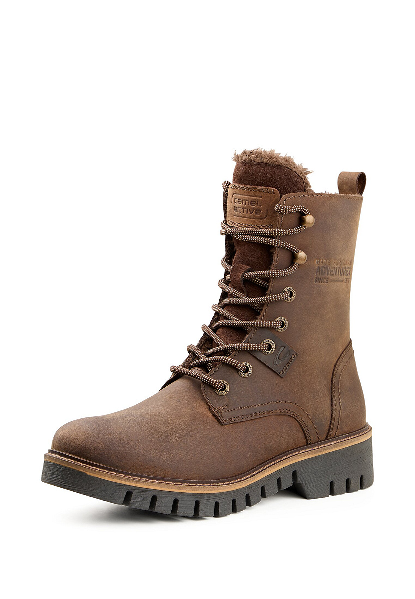 Boots crazy horse/split SCHOKO