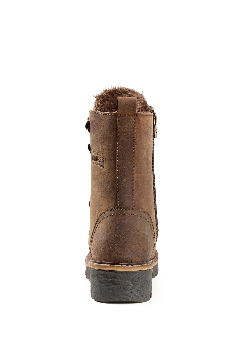 Boots crazy horse/split SCHOKO