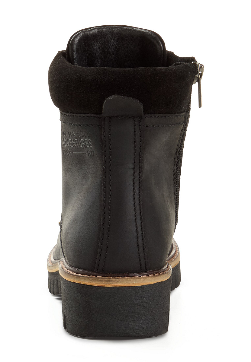 Boots crazy horse/split SCHWARZ
