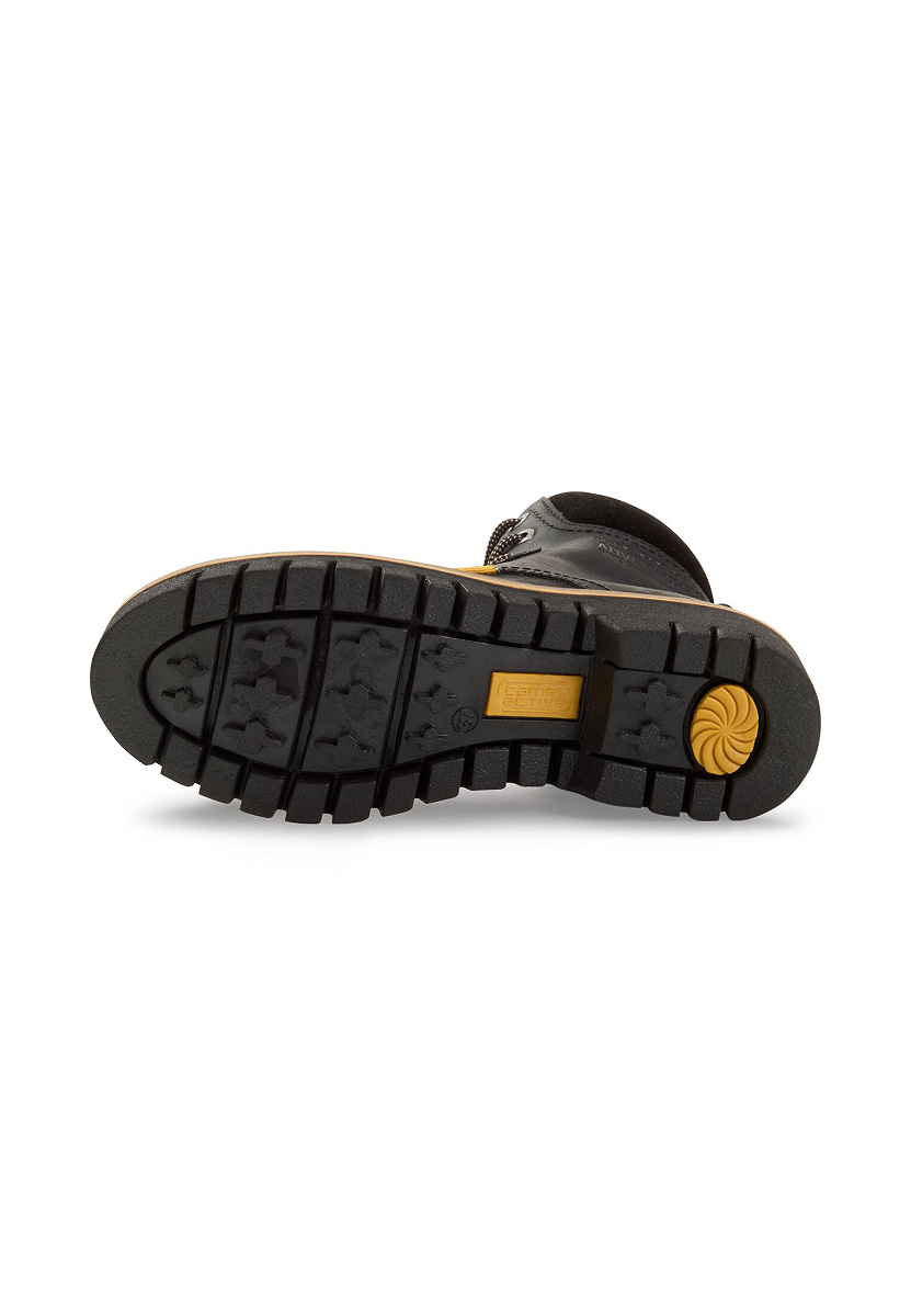 Boots crazy horse/split SCHWARZ
