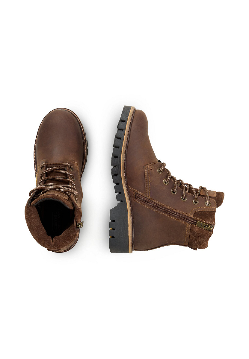 Boots crazy horse/split SCHOKO