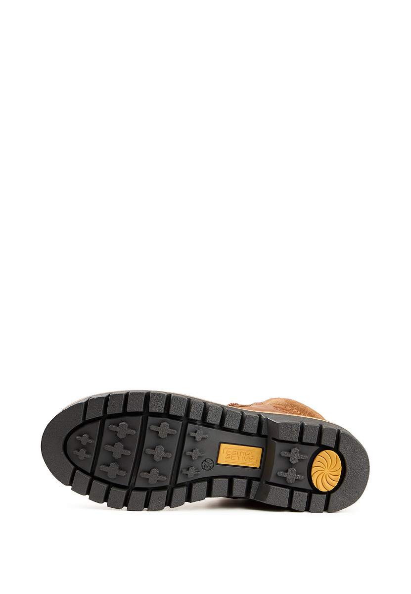 Boots crazy horse/split COGNAC