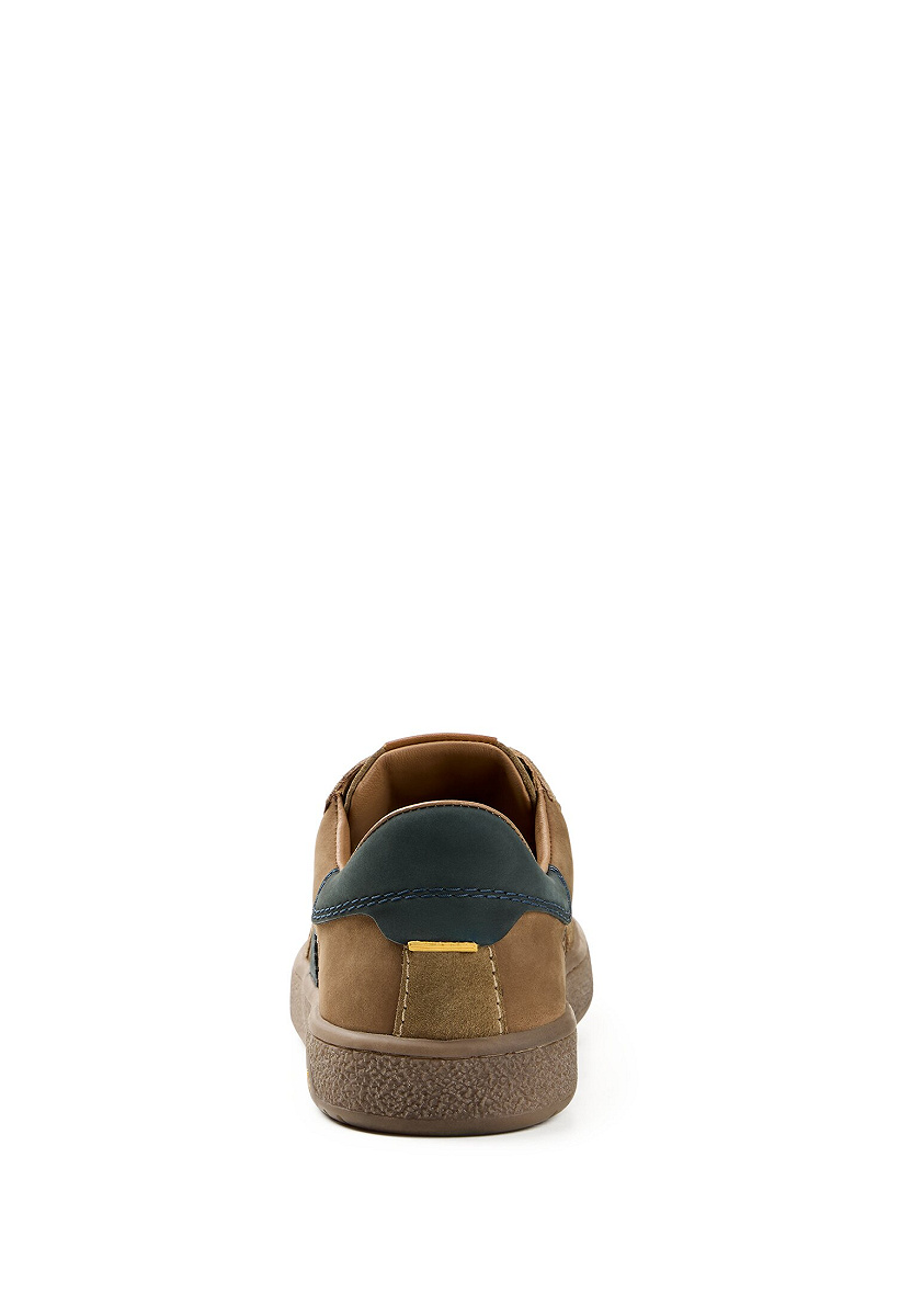 Sneaker Split/Nubuk BRAUN/BLAU