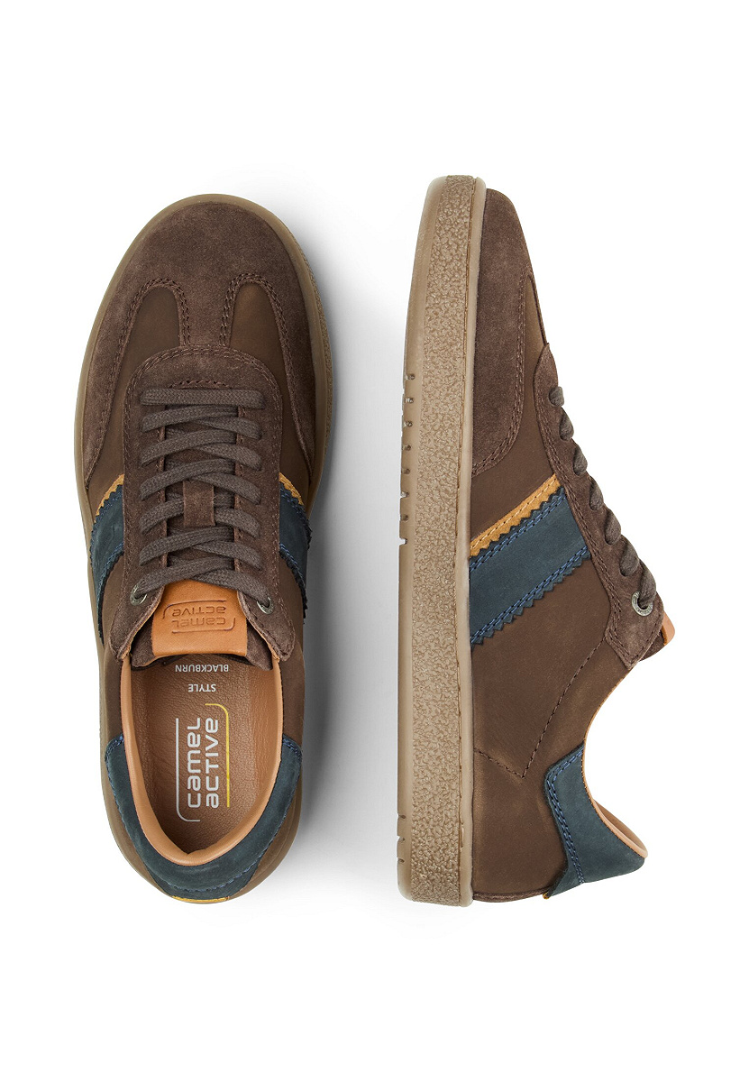 Sneaker Split/Nubuk DUNKELBRAUN