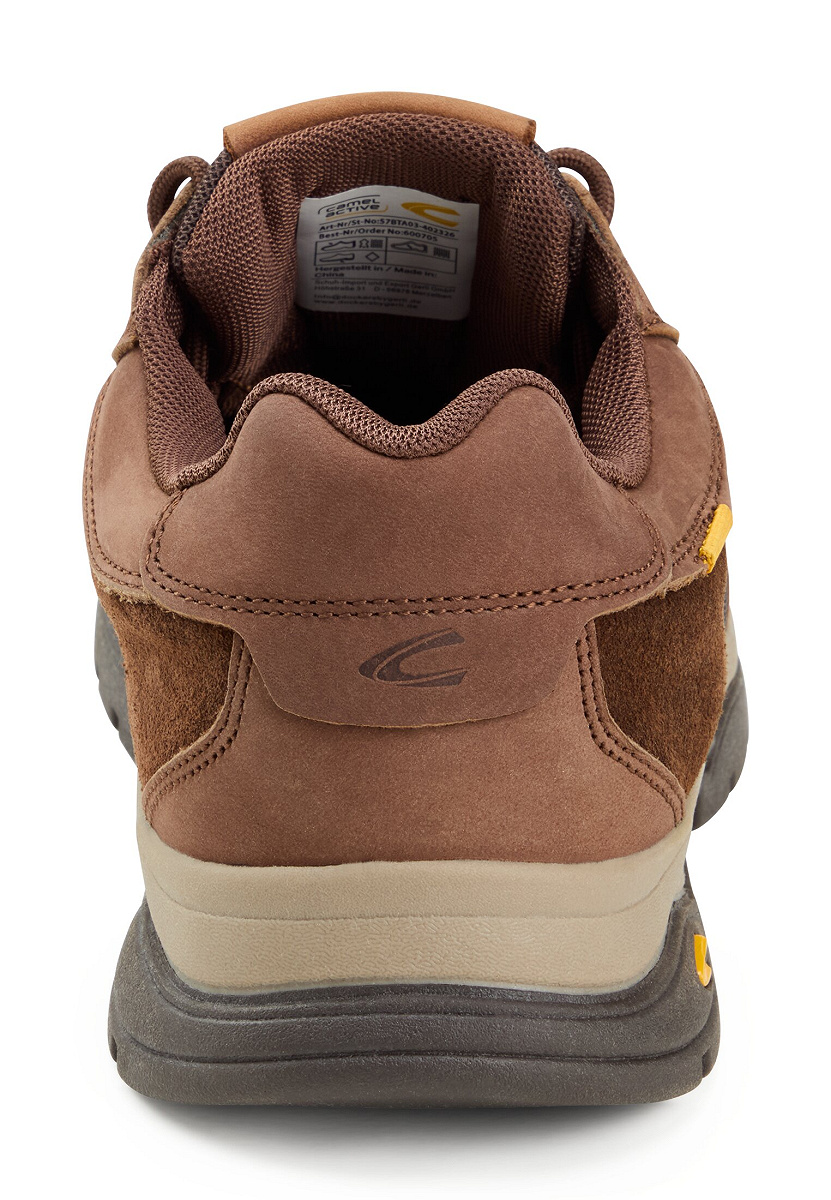 Sneaker crazy horse/split CAFE/BLAU