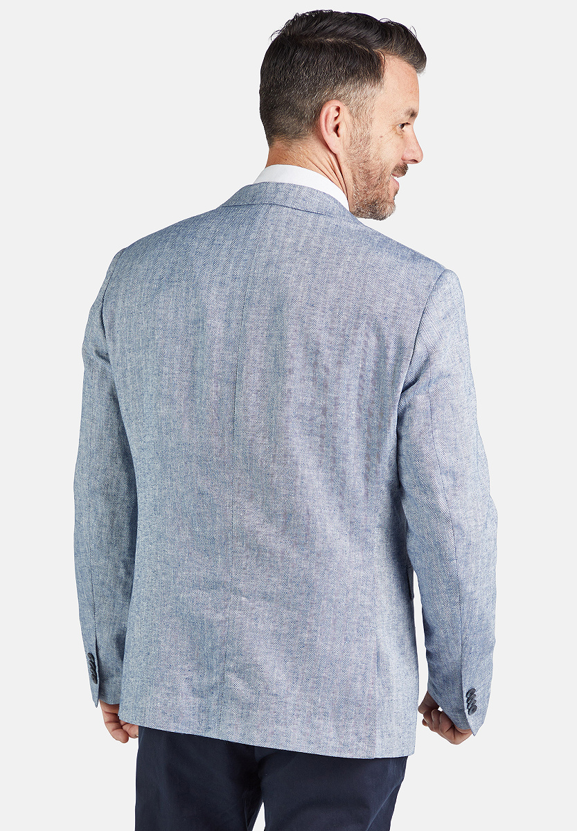 Sakko Leinen Herringbone