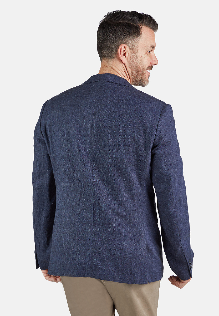 Sakko Leinen Herringbone