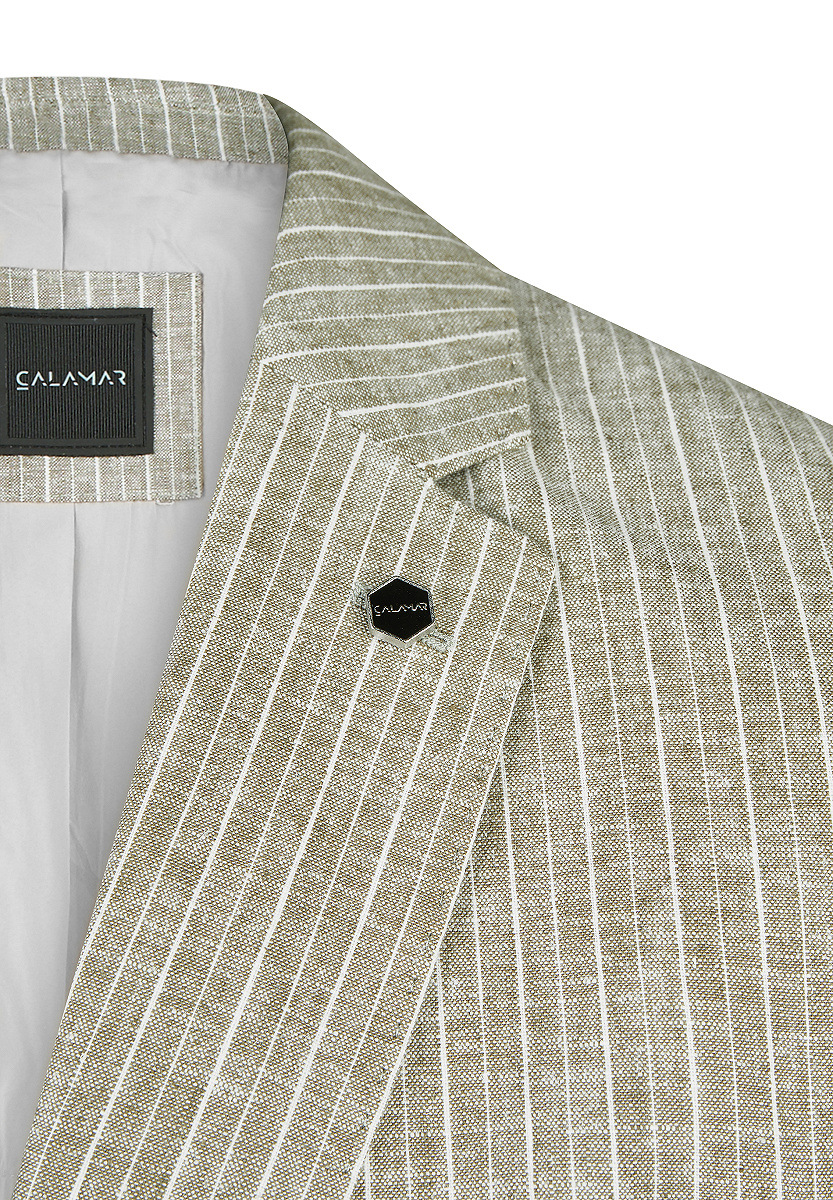 Sakko Leinen Stripe