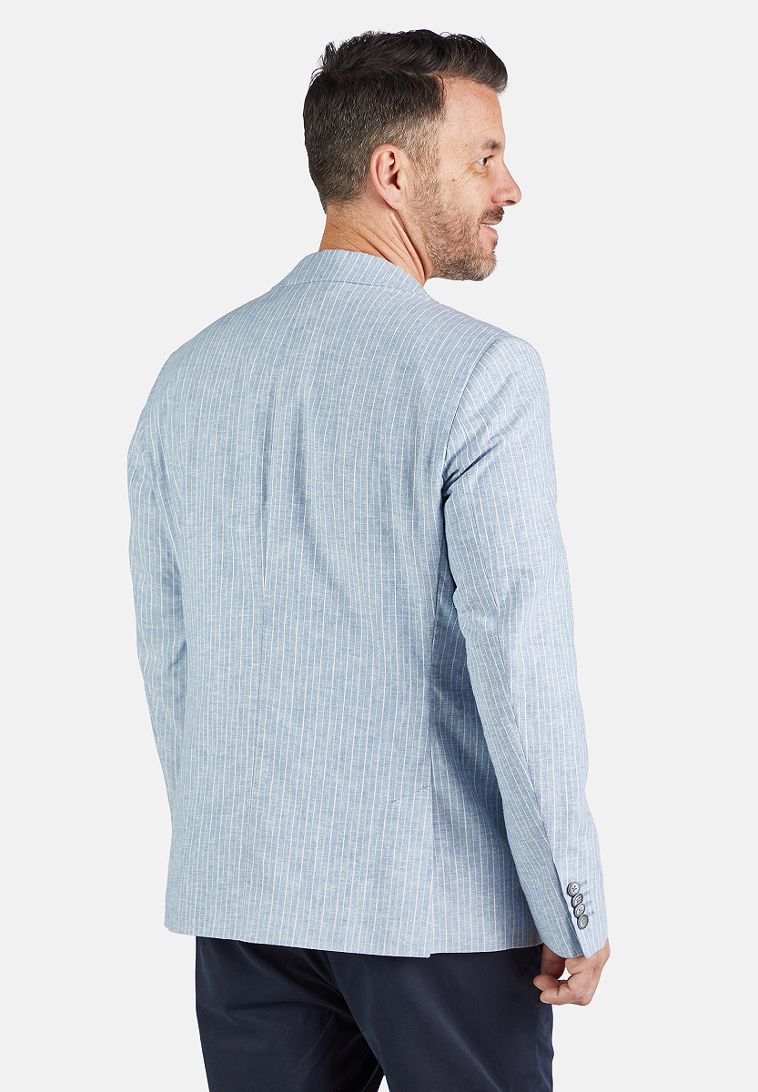 Sakko Leinen Stripe