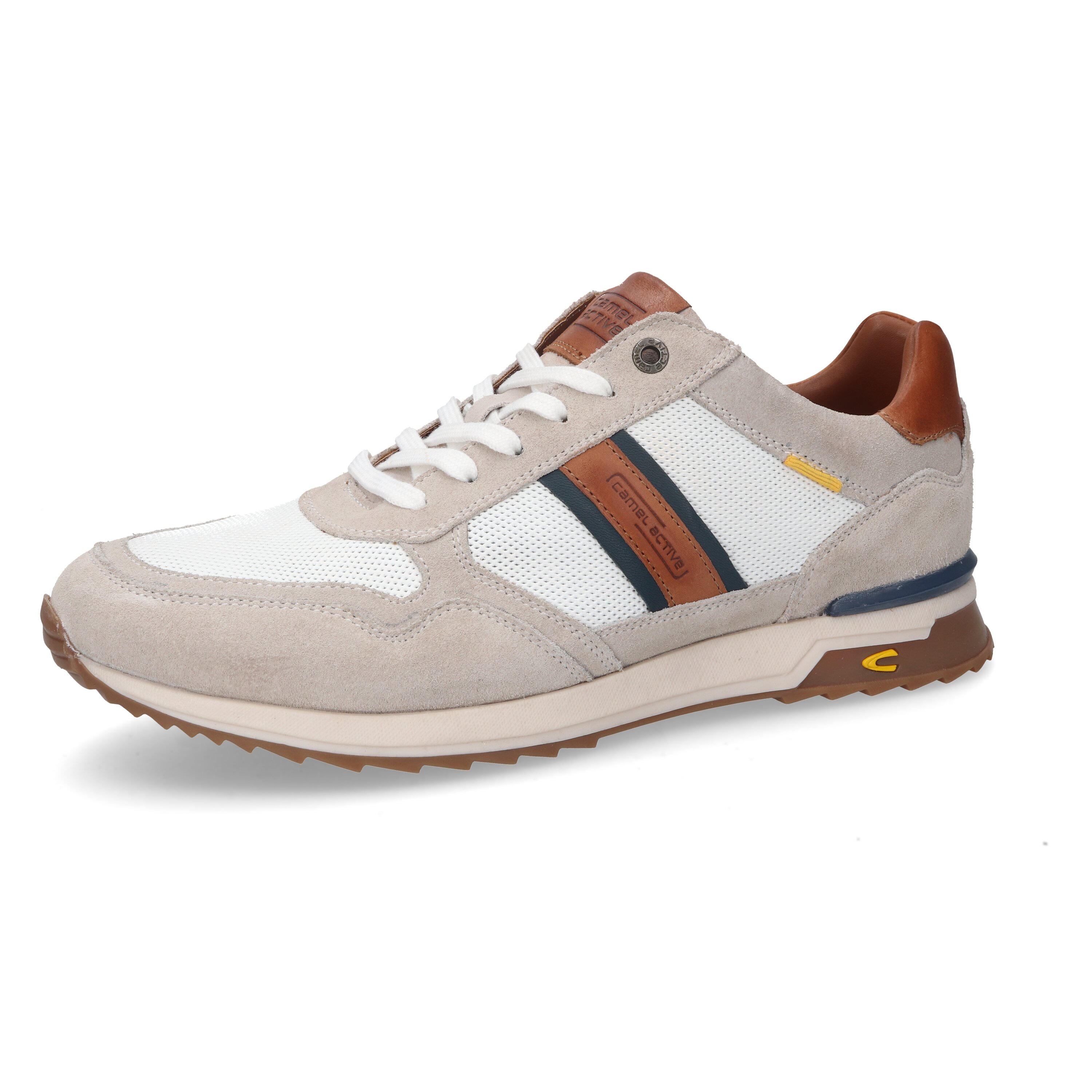 Sneaker Split/Nappa WEISS/NATUR