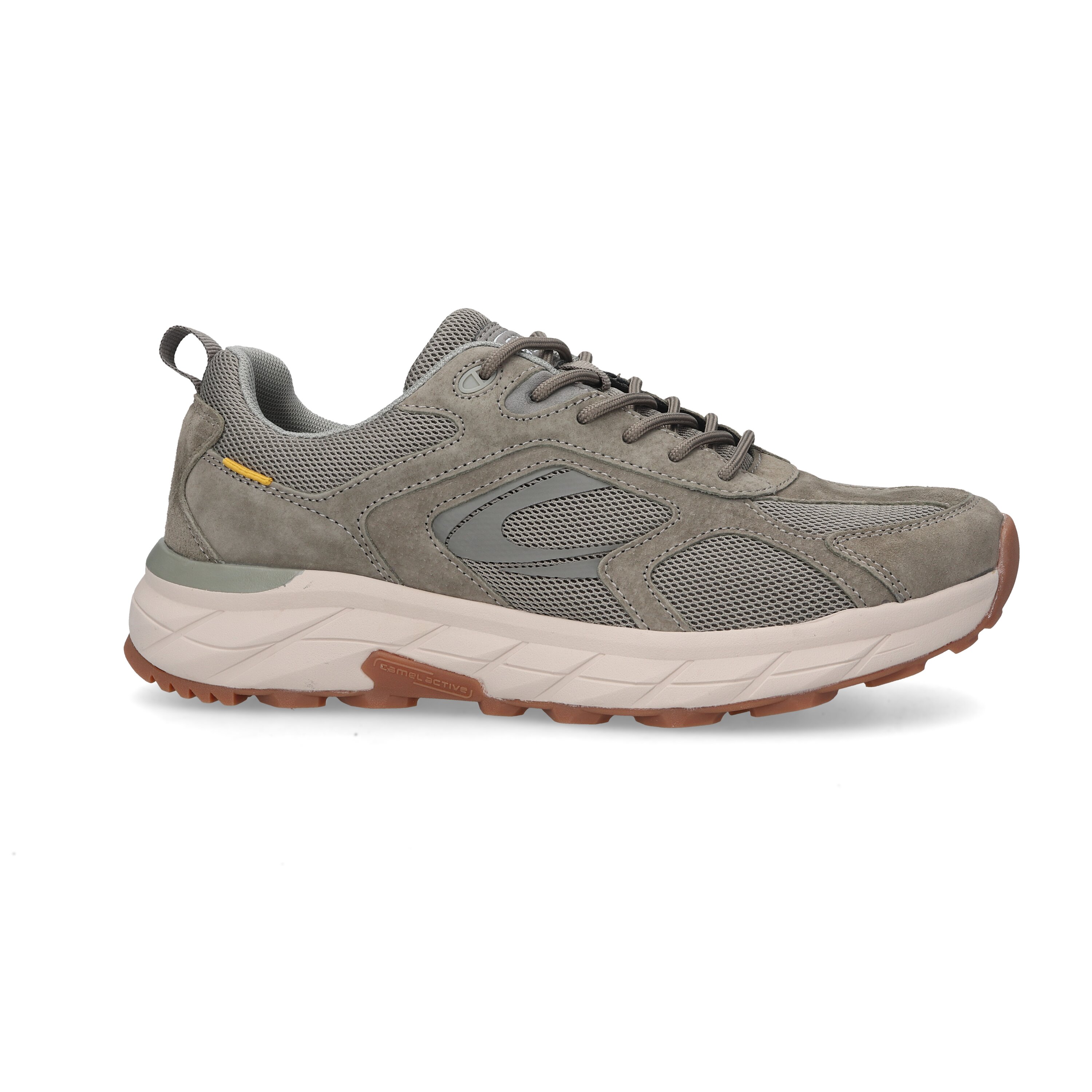 Sneaker pig nubuk/textile HELLGRAU