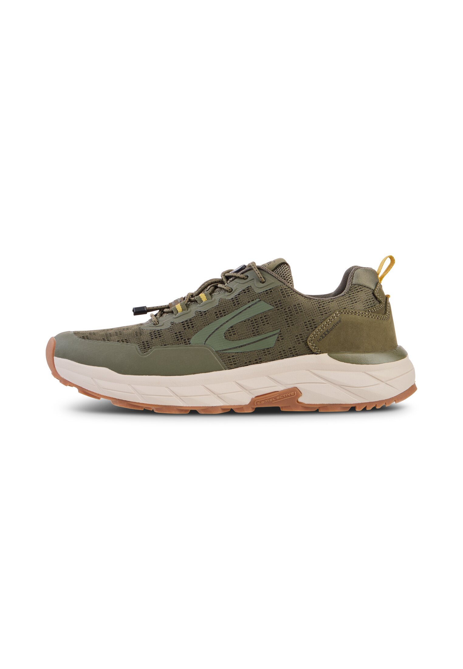 Sneaker textile/nubuk KHAKI