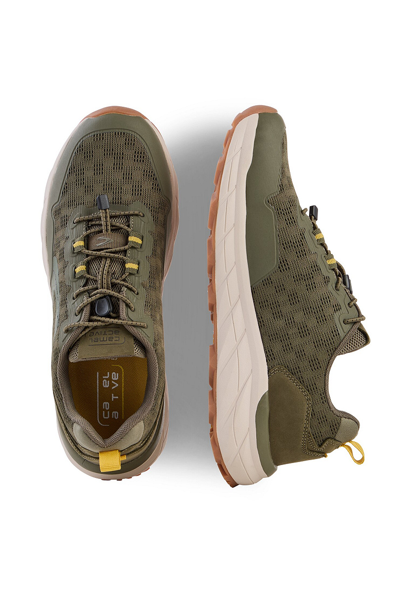 Sneaker textile/nubuk KHAKI
