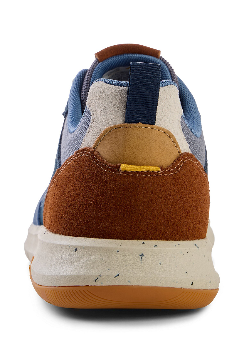Sneaker split/textile BLAU/NATUR