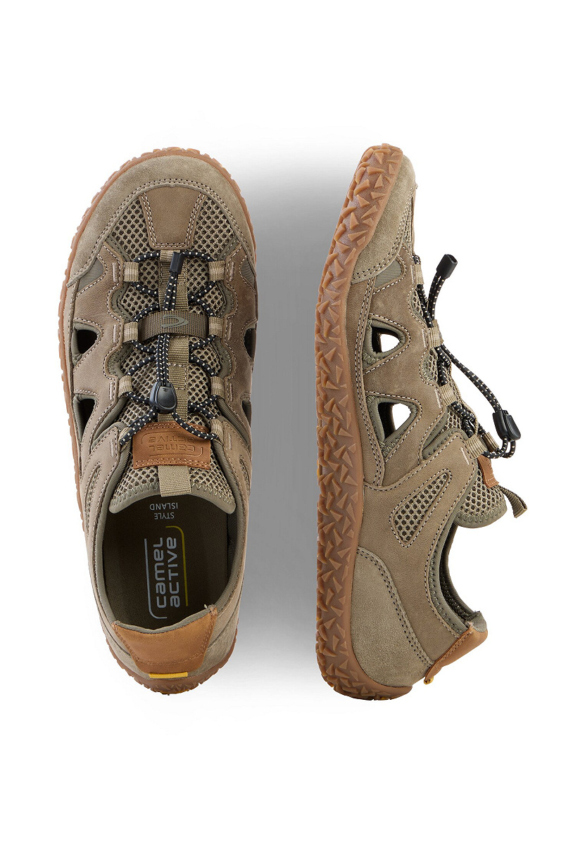 Sneaker split/textile KHAKI