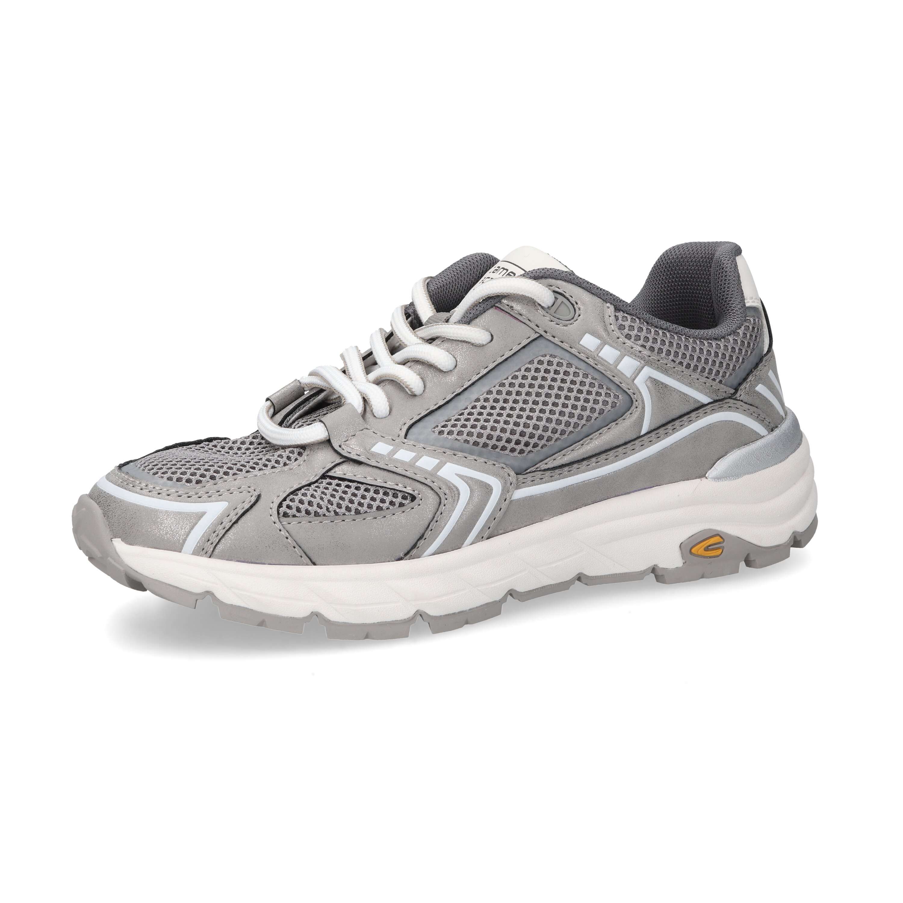 Sneaker Nappa/Textile SILBER