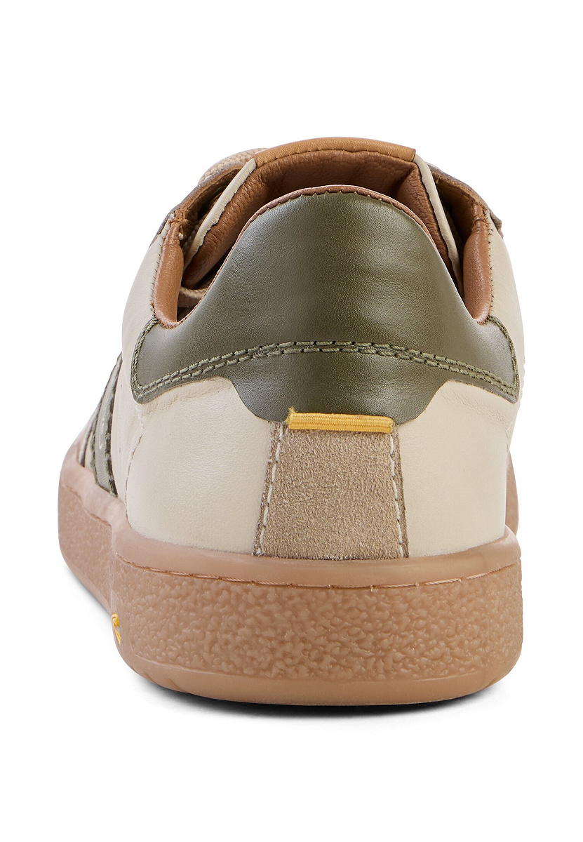Sneaker Split/Nappa BEIGE/GRÜN