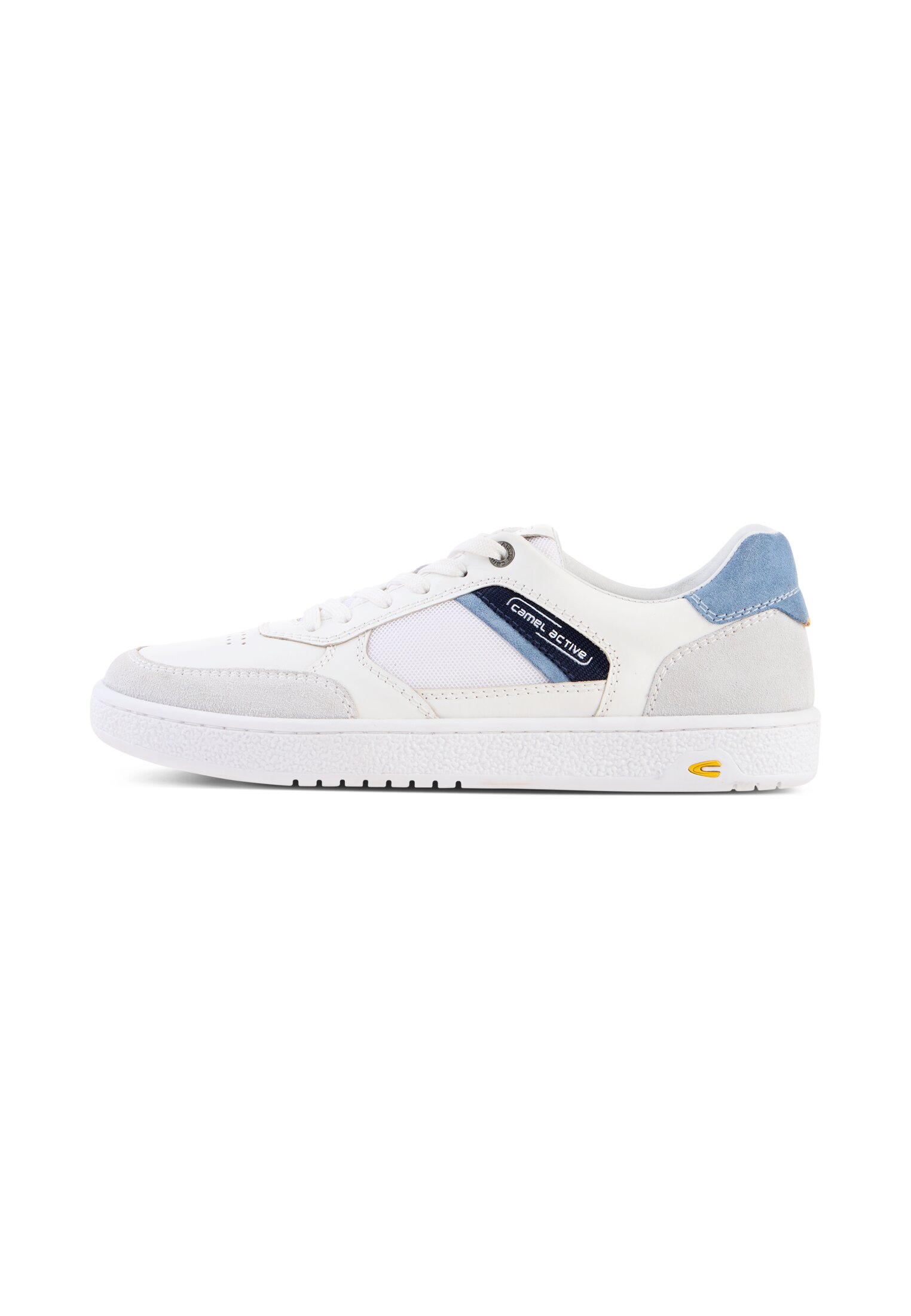 Sneaker Nappa/Textile WEISS/BLAU