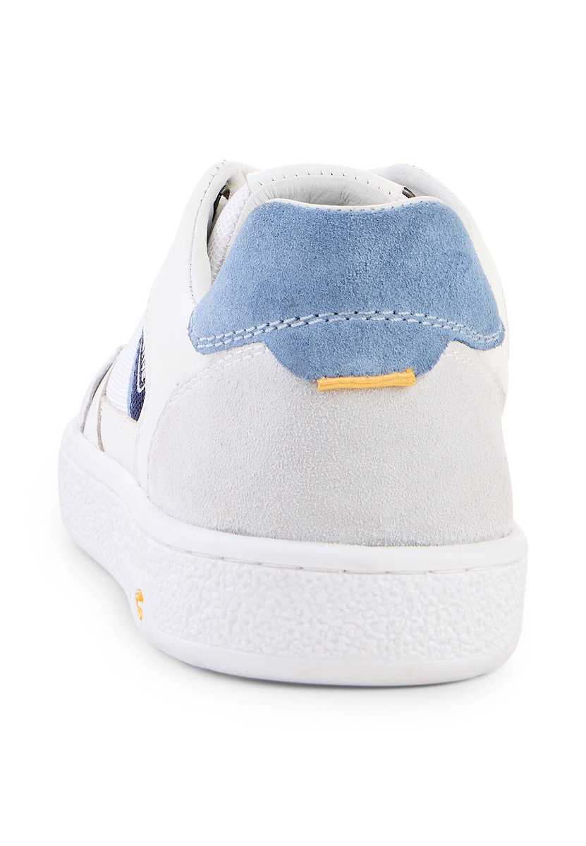 Sneaker Nappa/Textile WEISS/BLAU