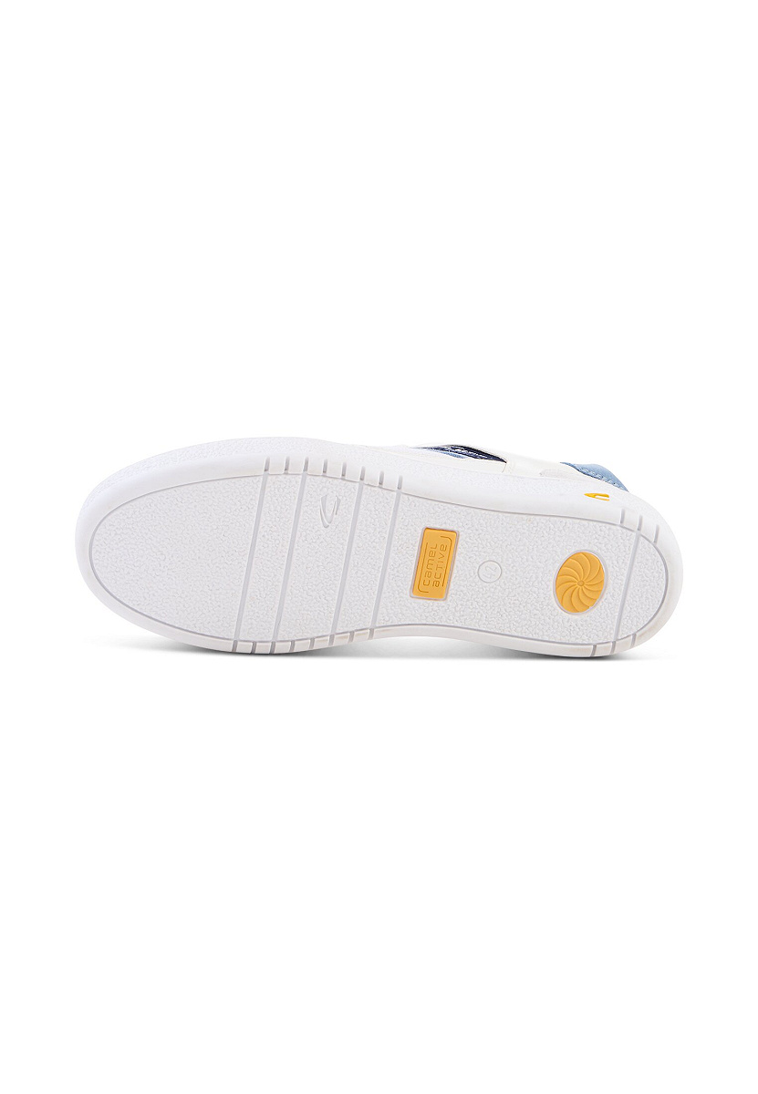 Sneaker Nappa/Textile WEISS/BLAU