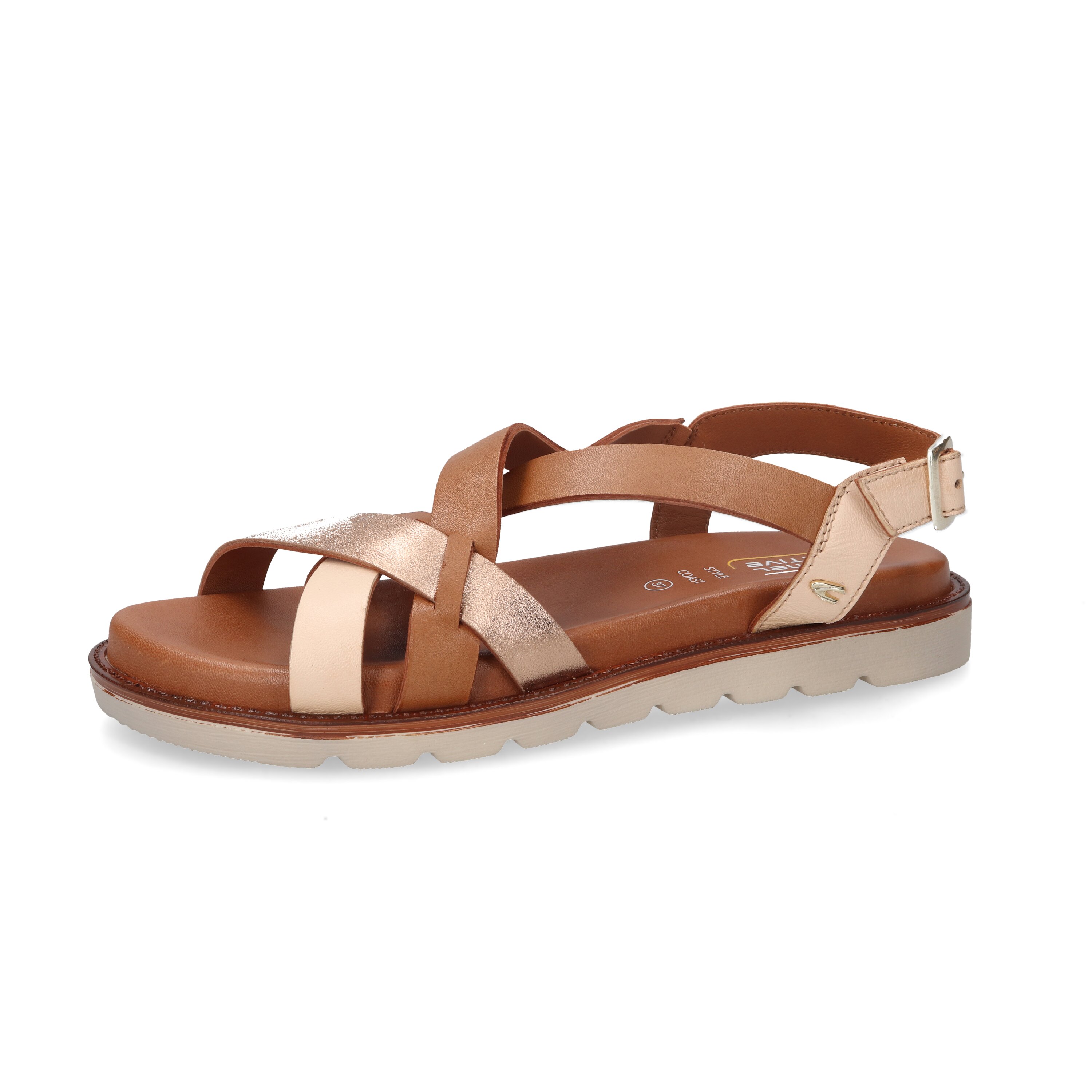 Sandale Nappa GOLD/NATUR