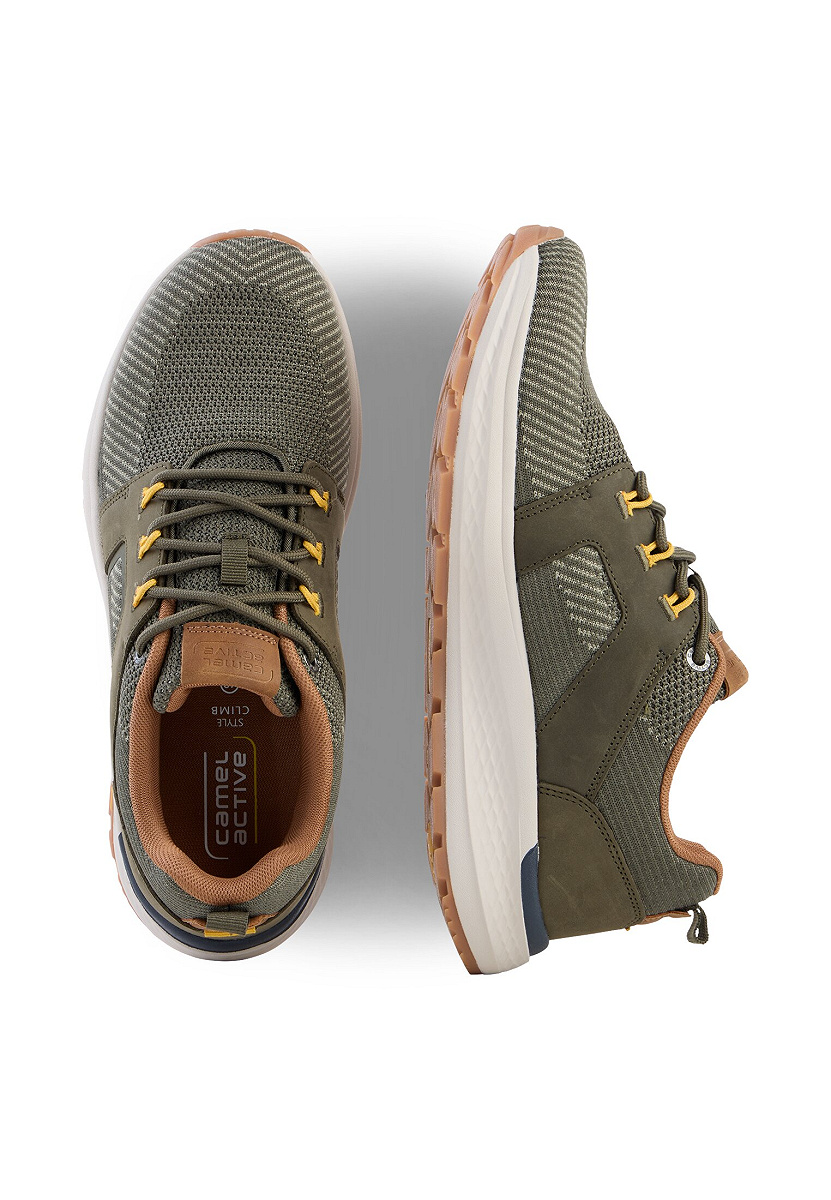 Sneaker textile/crazy horse KHAKI