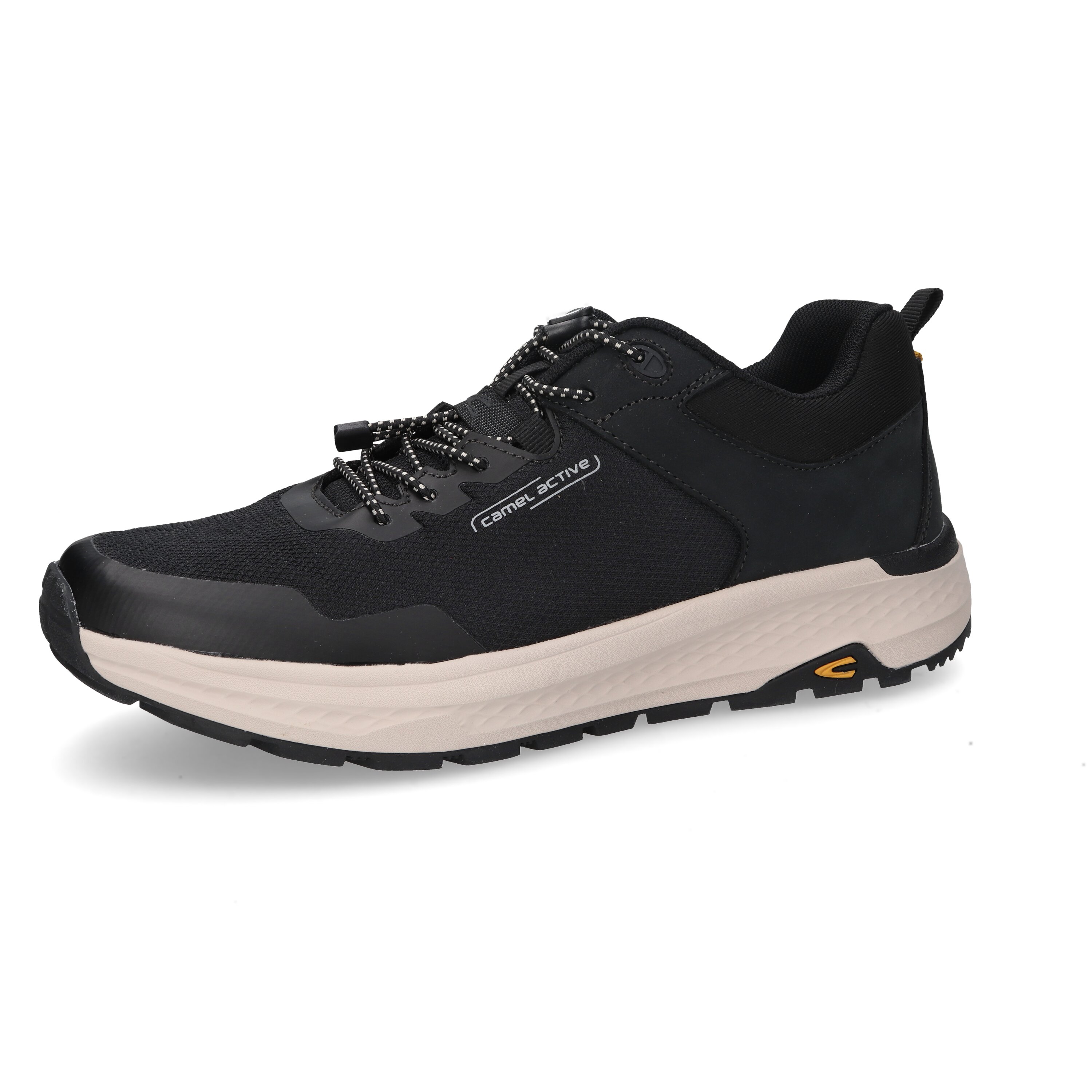 Sneaker textile/nubuk SCHWARZ