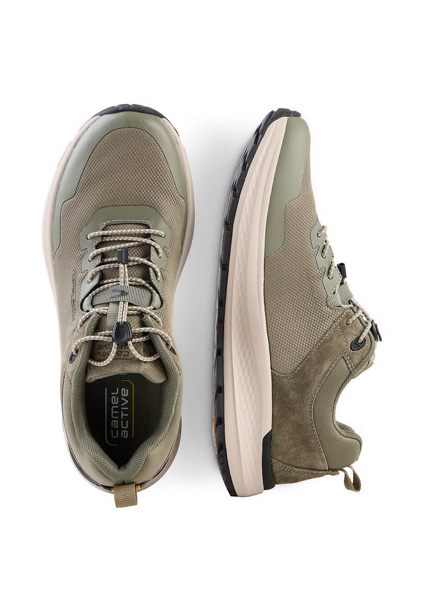 Sneaker textile/nubuk KHAKI