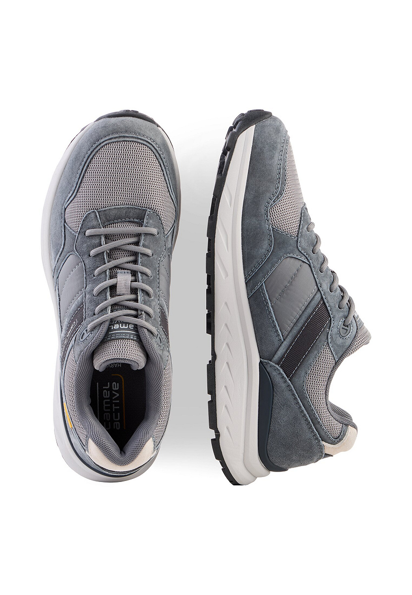 Sneaker pig nubuk/textile GRAU
