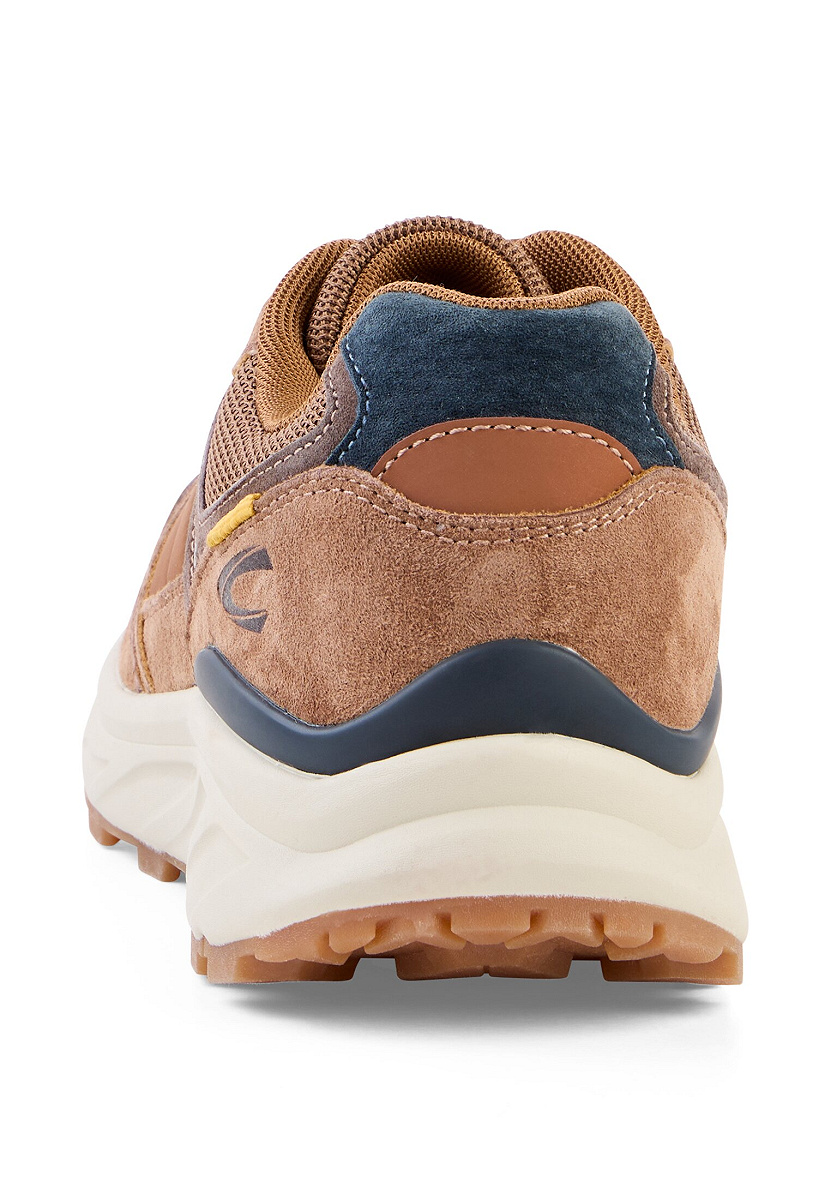 Sneaker pig nubuk/textile COGNAC