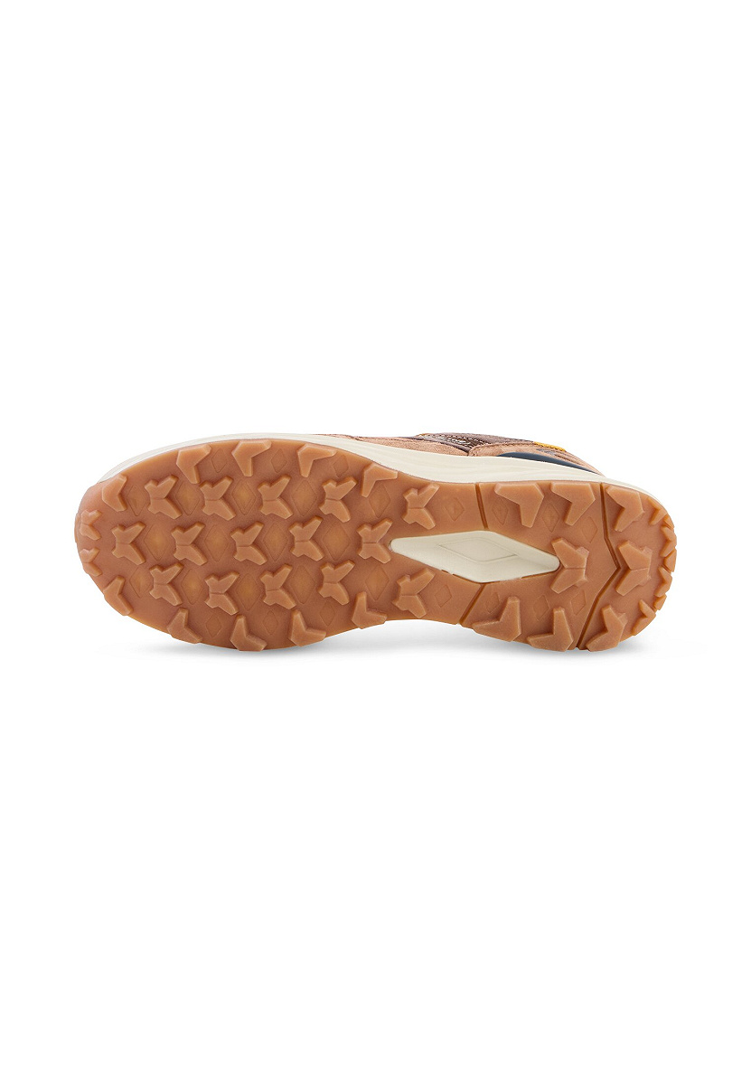 Sneaker pig nubuk/textile COGNAC