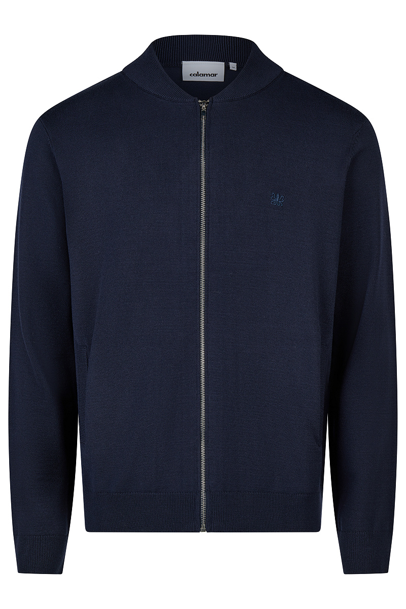 Strickblouson mit Bomberkragen