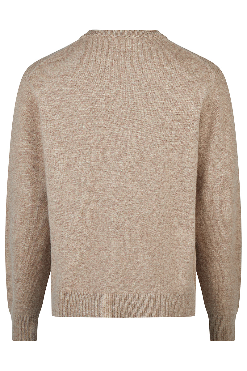 Wollpullover mit Rippdetails