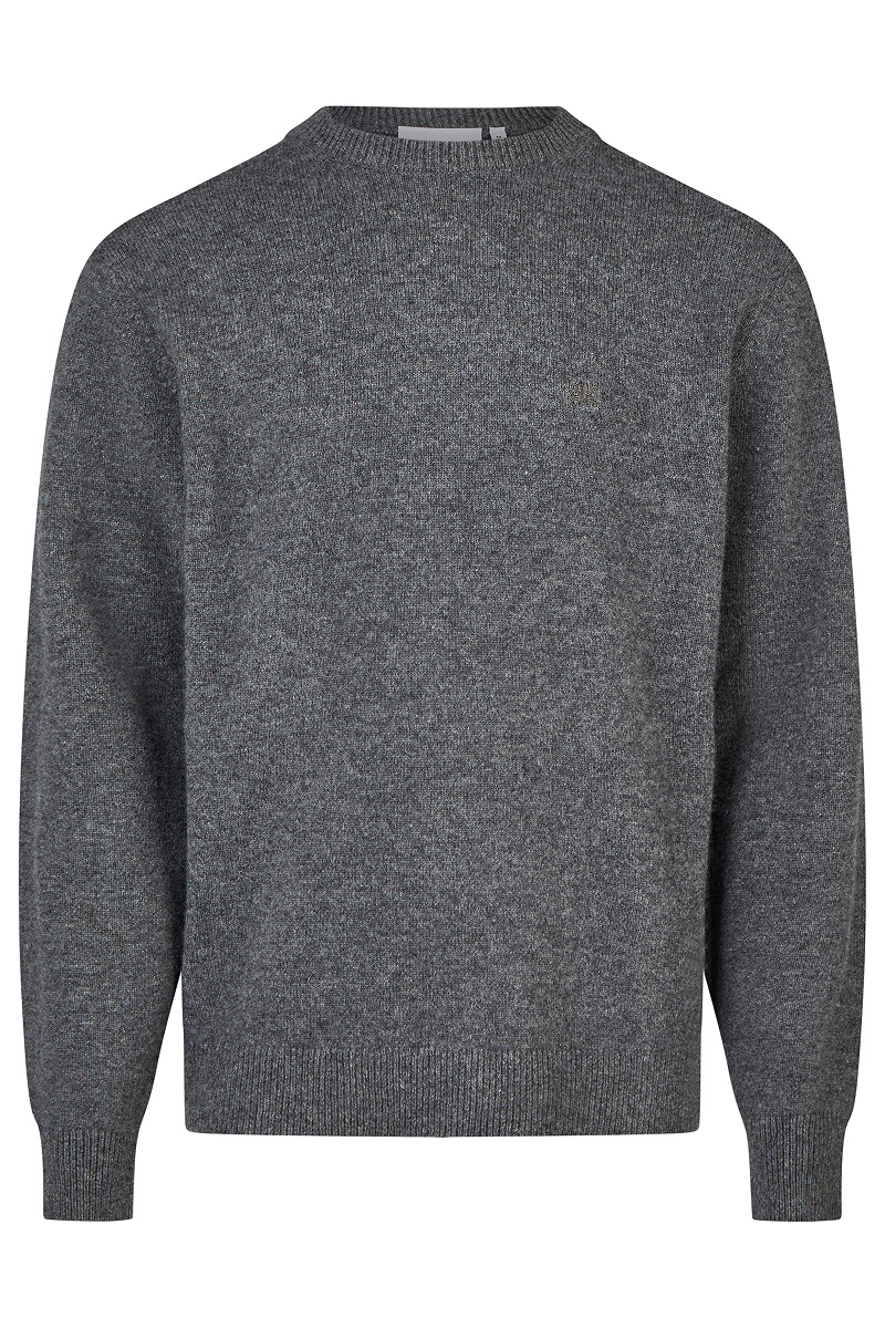 Wollpullover mit Rippdetails