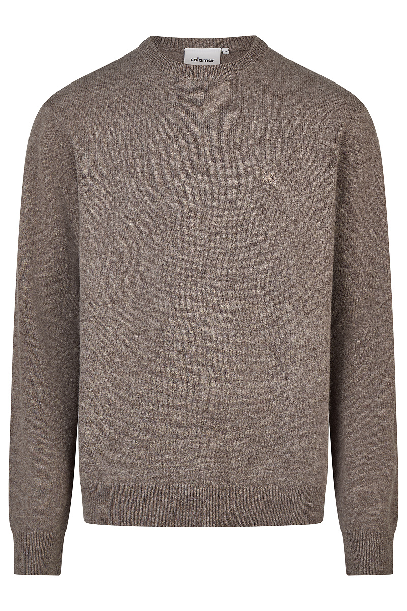 Wollpullover mit Rippdetails
